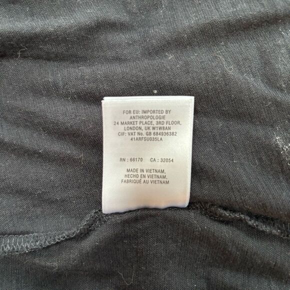 Meadow Rue Black & White Geometric Print Blouse size S - Picture 5 of 7